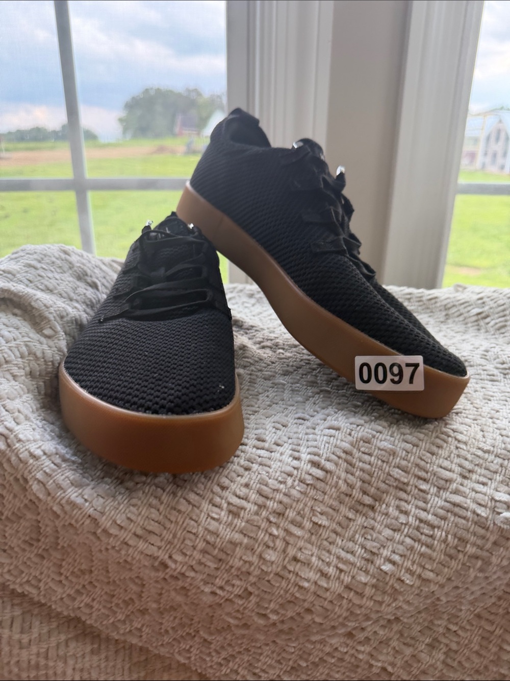 NOBULL Black Knit Sneakers with Gum Outsole